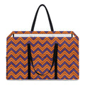 Halloween Zigzag Pattern Print Utility Tote Bag