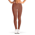 Halloween Zigzag Pattern Print Women's Leggings