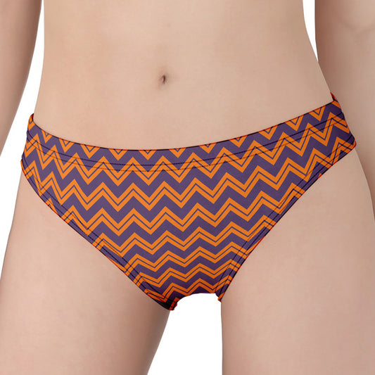 Halloween Zigzag Pattern Print Women's Panties