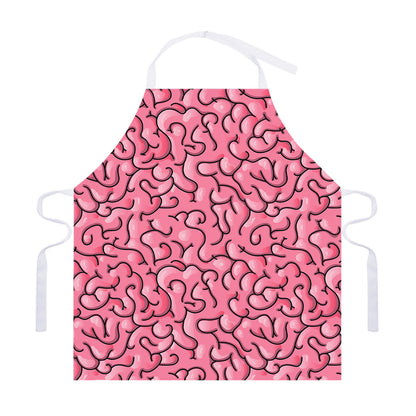 Halloween Zombie Brain Print Adjustable Apron