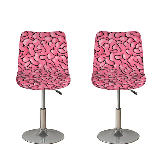 Halloween Zombie Brain Print Bar Stool Covers