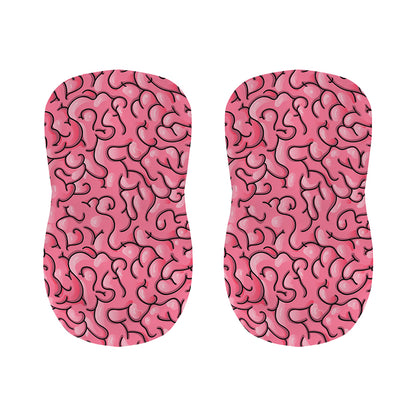 Halloween Zombie Brain Print Bar Stool Covers