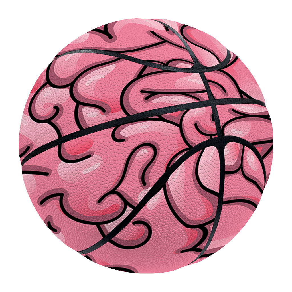 Halloween Zombie Brain Print Basketball