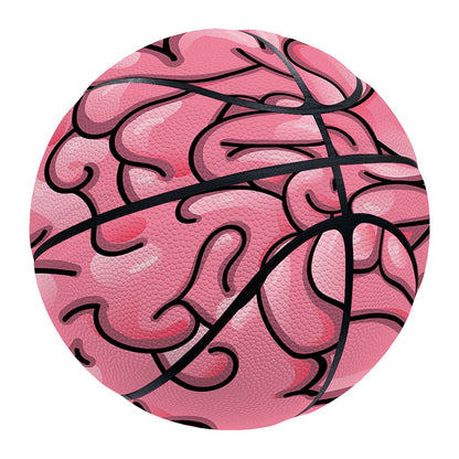 Halloween Zombie Brain Print Basketball