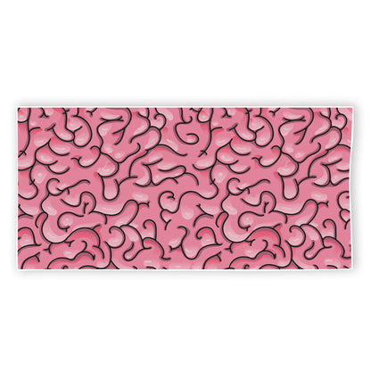 Halloween Zombie Brain Print Beach Towel