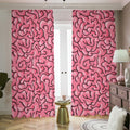 Halloween Zombie Brain Print Dimout Pencil Pleat Curtains