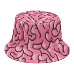 Halloween Zombie Brain Print Bucket Hat