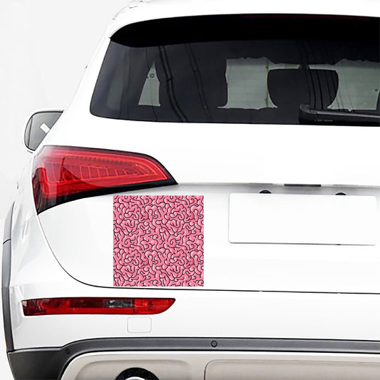 Halloween Zombie Brain Print Car Sticker