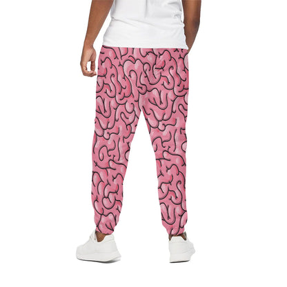 Halloween Zombie Brain Print Cotton Pants
