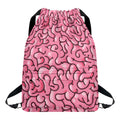 Halloween Zombie Brain Print Drawstring Backpack