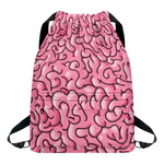 Halloween Zombie Brain Print Drawstring Backpack