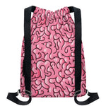 Halloween Zombie Brain Print Drawstring Backpack