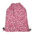 Halloween Zombie Brain Print Drawstring Bag