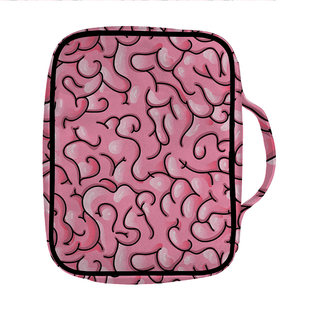 Halloween Zombie Brain Print Front Pocket Bible Bag
