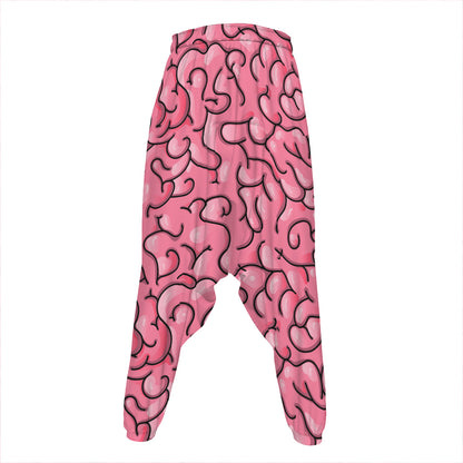 Halloween Zombie Brain Print Hammer Pants
