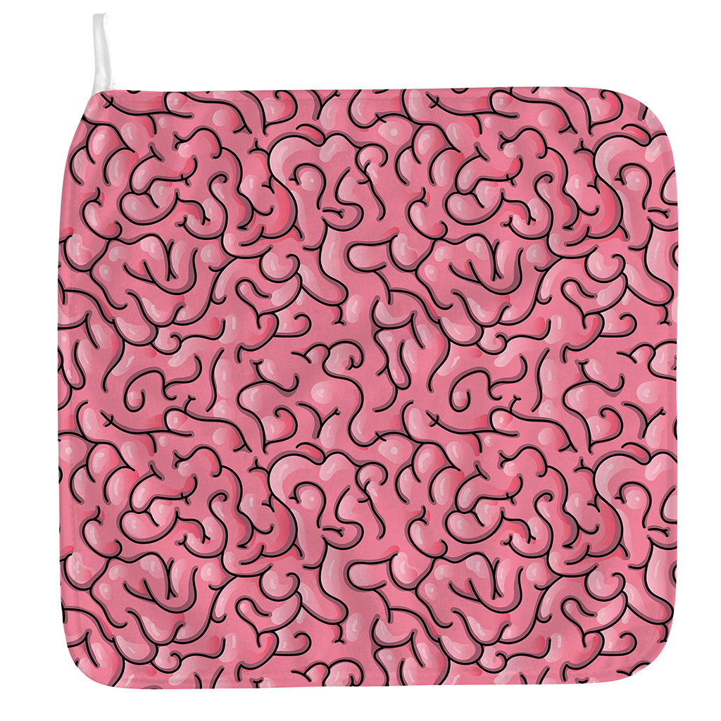Halloween Zombie Brain Print Hand Towel