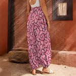 Halloween Zombie Brain Print Harem Pants