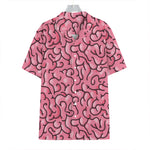 Halloween Zombie Brain Print Hawaiian Shirt