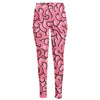 Halloween Zombie Brain Print High-Waisted Pocket Leggings