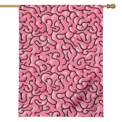 Halloween Zombie Brain Print House Flag