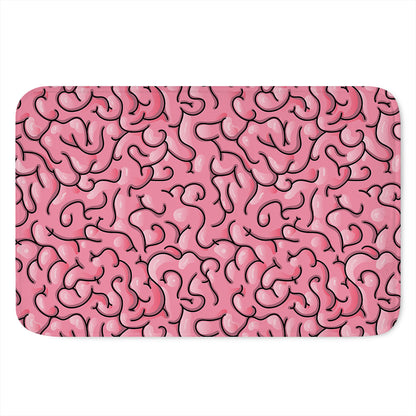 Halloween Zombie Brain Print Indoor Door Mat