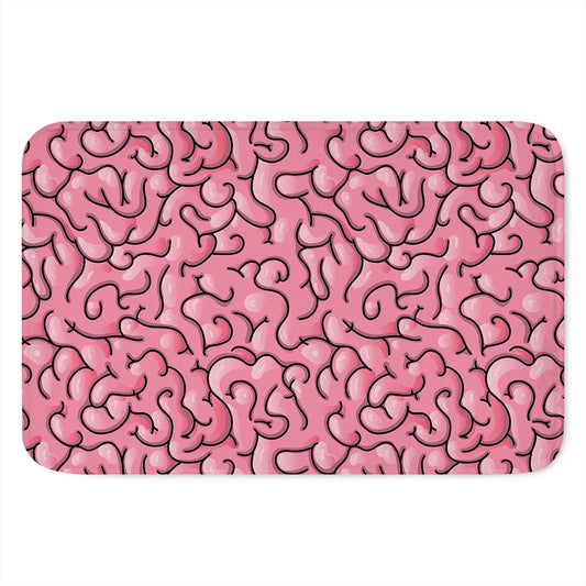 Halloween Zombie Brain Print Indoor Door Mat