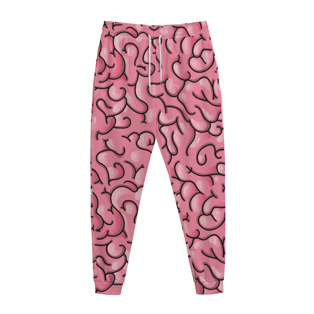 Halloween Zombie Brain Print Jogger Pants