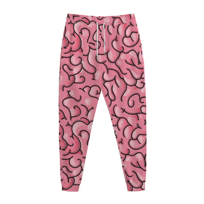 Halloween Zombie Brain Print Jogger Pants