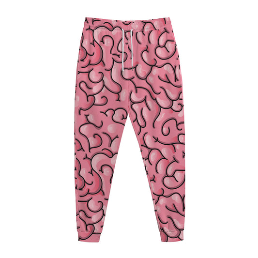Halloween Zombie Brain Print Jogger Pants