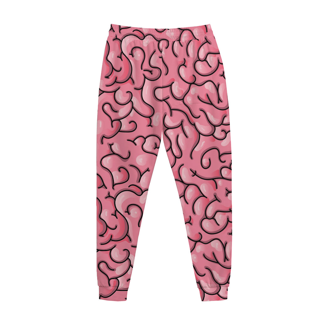 Halloween Zombie Brain Print Jogger Pants