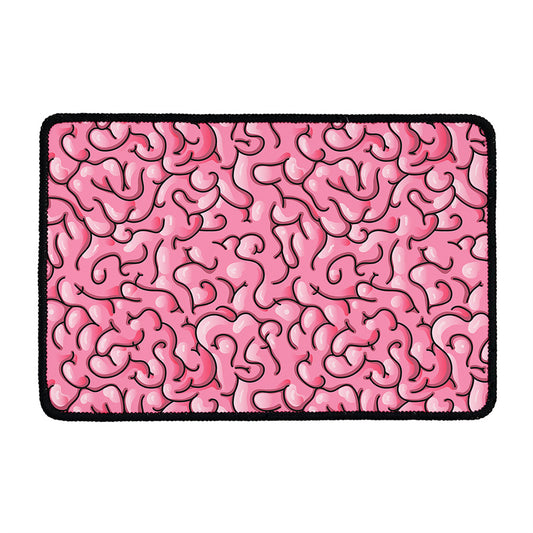Halloween Zombie Brain Print Kitchen Mat