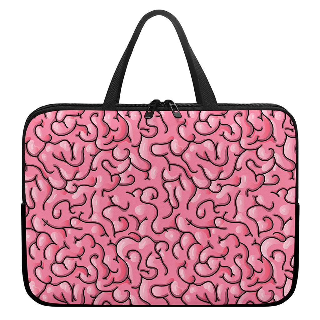Halloween Zombie Brain Print Laptop Sleeve With Handle