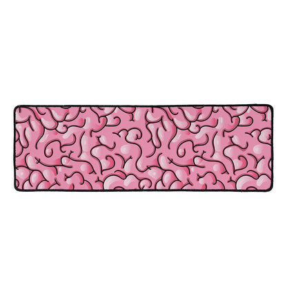 Halloween Zombie Brain Print Long Kitchen Mat