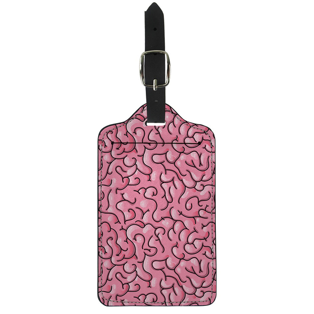 Halloween Zombie Brain Print Luggage Tag