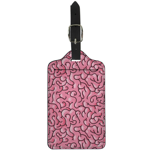 Halloween Zombie Brain Print Luggage Tag