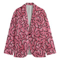 Halloween Zombie Brain Print Men's Blazer