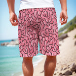 Halloween Zombie Brain Print Men's Cargo Shorts