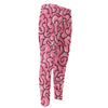 Halloween Zombie Brain Print Men's Compression Pants