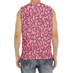 Halloween Zombie Brain Print Men's Fitness Tank Top