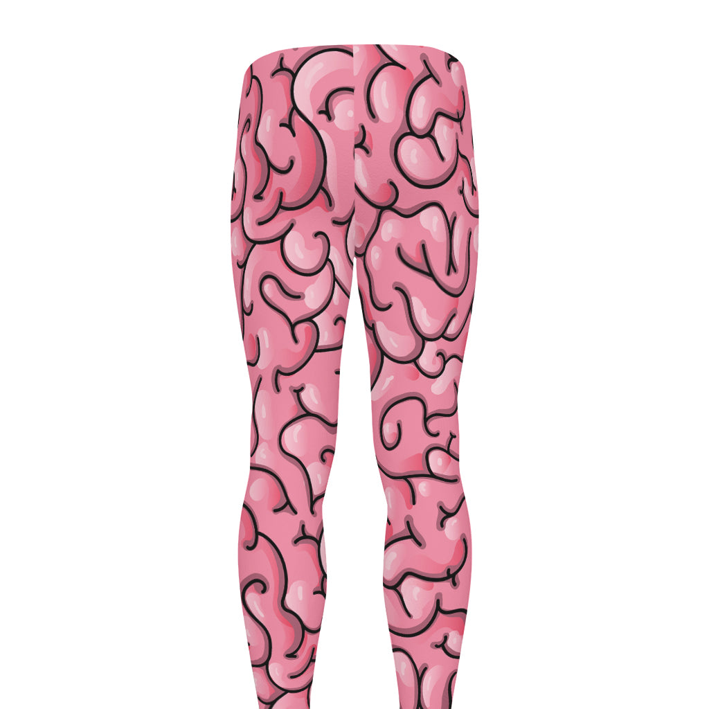 Halloween Zombie Brain Print Men's leggings