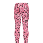 Halloween Zombie Brain Print Men's leggings