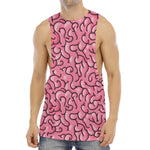 Halloween Zombie Brain Print Men's Muscle Tank Top