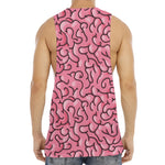 Halloween Zombie Brain Print Men's Muscle Tank Top