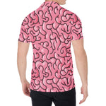 Halloween Zombie Brain Print Men's Shirt