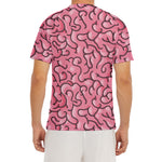 Halloween Zombie Brain Print Men's Short Sleeve Rash Guard