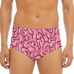 Halloween Zombie Brain Print Men's Triangle Swim Briefs