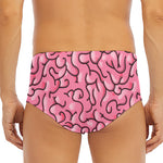 Halloween Zombie Brain Print Men's Triangle Swim Briefs