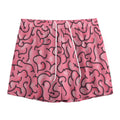 Halloween Zombie Brain Print Mesh Shorts