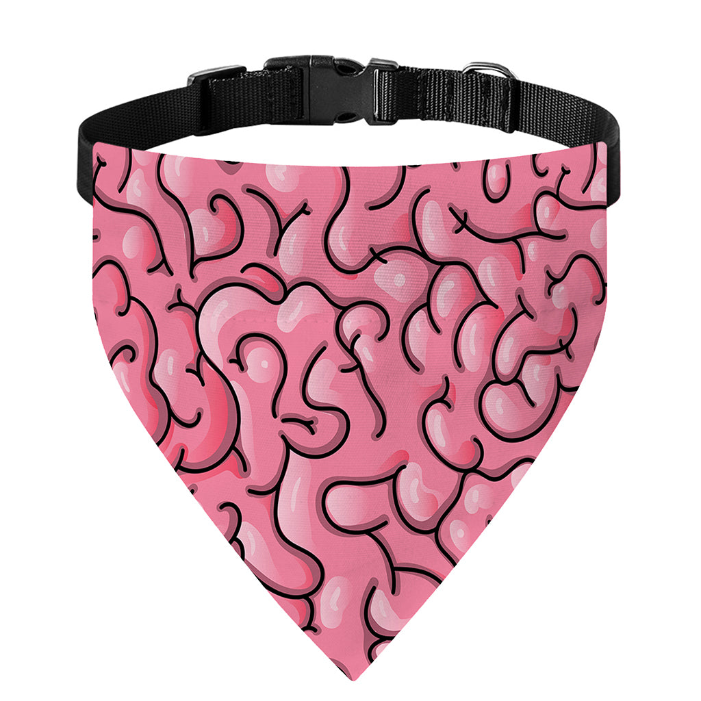 Halloween Zombie Brain Print Over The Collar Dog Bandana