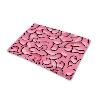 Halloween Zombie Brain Print Pet Cooling Mat Cover